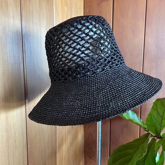 Janessa Leone Lynda Packable Hat Black (Large)